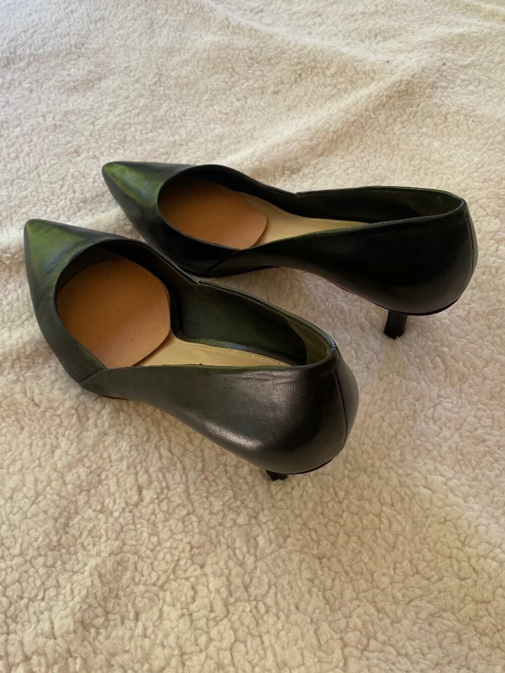 Via Spiga Black leather Heels Size 8.5 - Picture 11 of 11